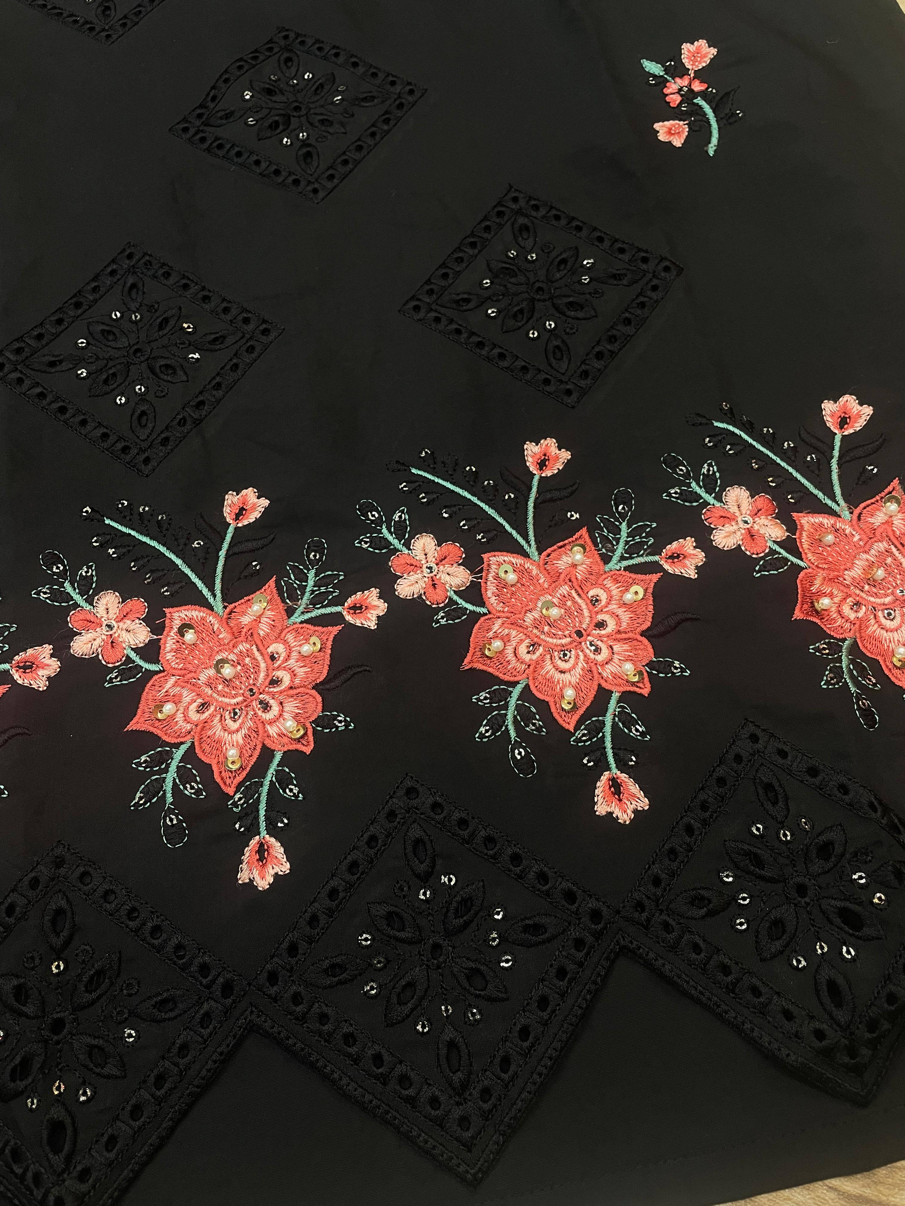 Embroidery with Sequins & Heavy Hand work kurti